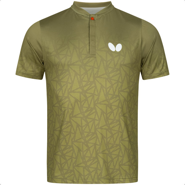 Butterfly Higo Shirts: Khaki, Front